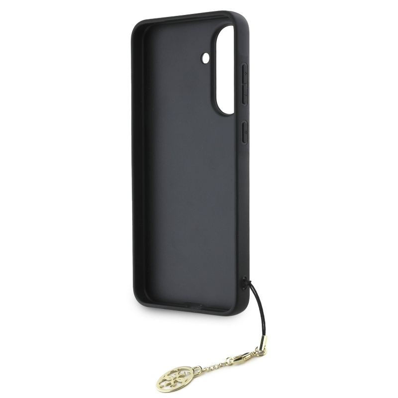 Guess 4G Charm Zadný Kryt pre Samsung Galaxy A56 Brown
