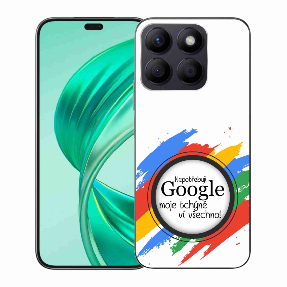 Gélový kryt mmCase na Honor X8b - svokra vie všetko biele pozadie