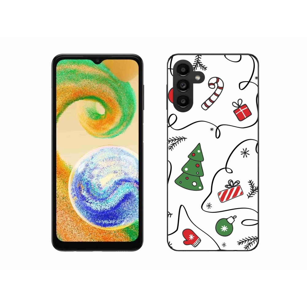 Gélový kryt mmCase na Samsung Galaxy A04s (164.7x76.7x9.1mm) - vianočné motívy