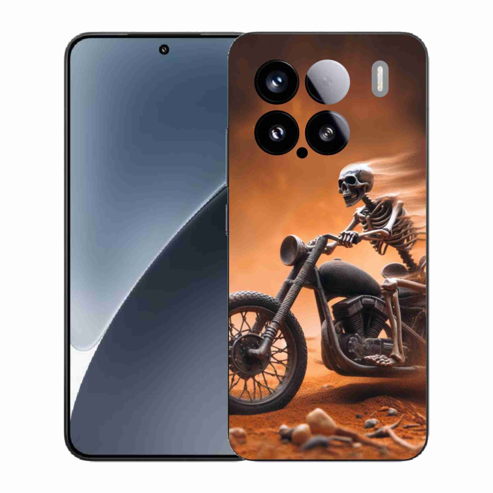 Gélový kryt mmCase na Xiaomi 15 - kostra na motorke