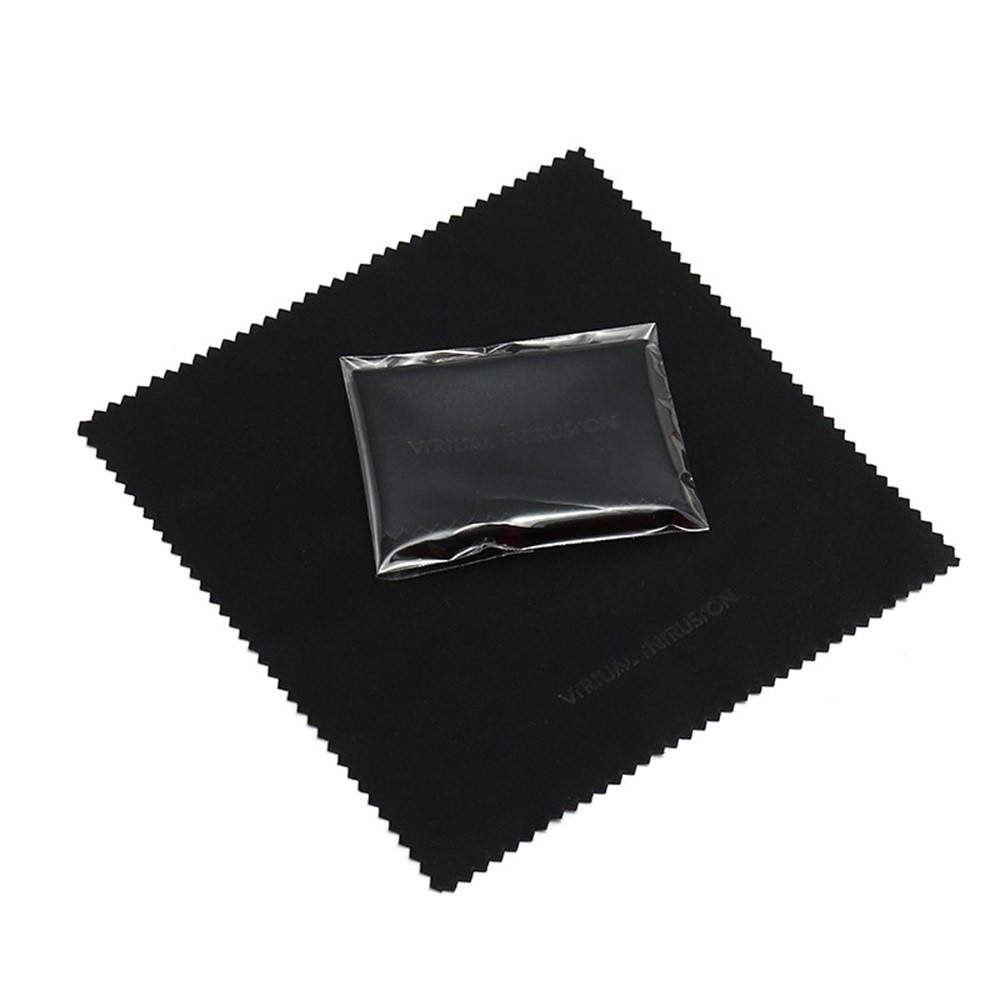 Hadřík z mikrovlákna 15x15 cm na obrazovku a displej telefonů - černý