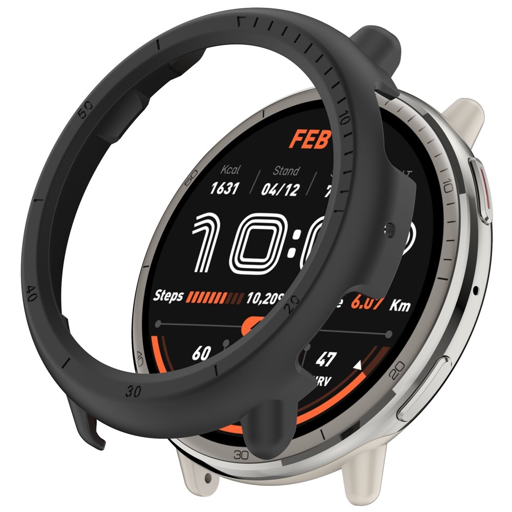 Half plastové nasadzovacie puzdro na Amazfit Active 2 - čierne