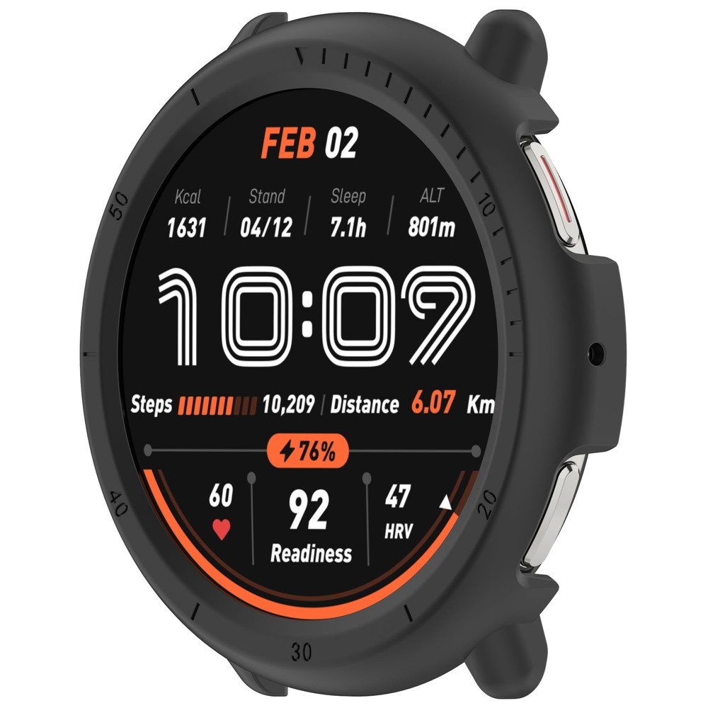 Half plastové nasadzovacie puzdro na Amazfit Active 2 - čierne