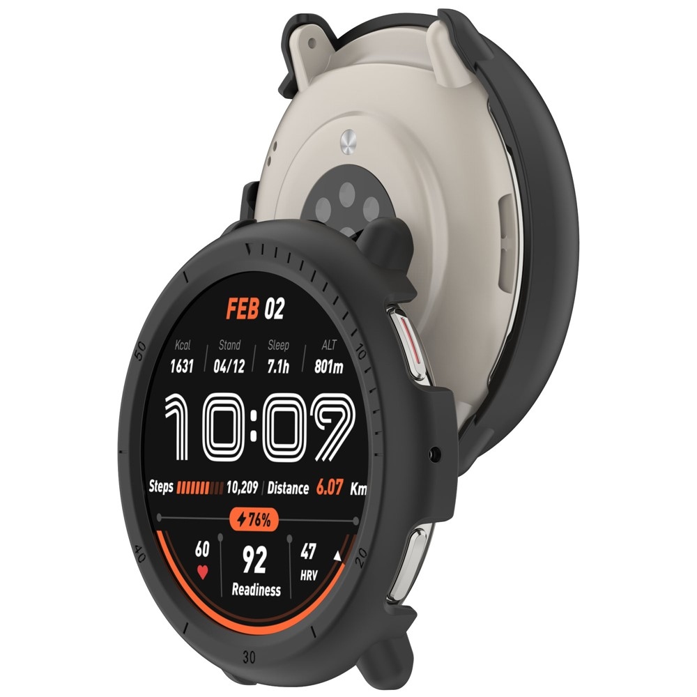 Half plastové nasadzovacie puzdro na Amazfit Active 2 - čierne