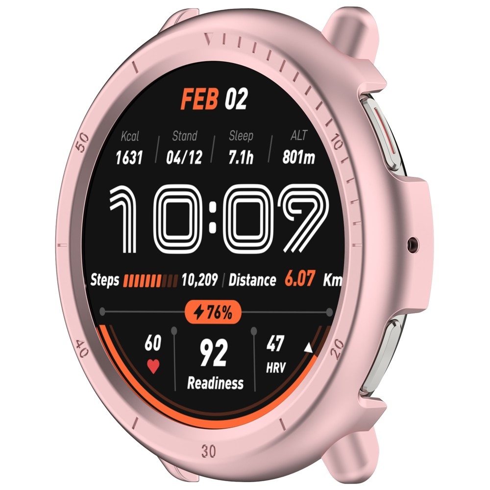 Half plastové nasadzovacie puzdro na Amazfit Active 2 - ružové