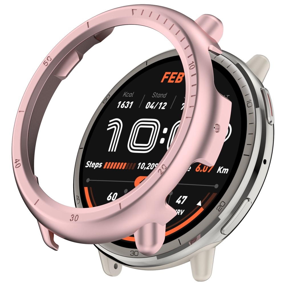 Half plastové nasadzovacie puzdro na Amazfit Active 2 - ružové