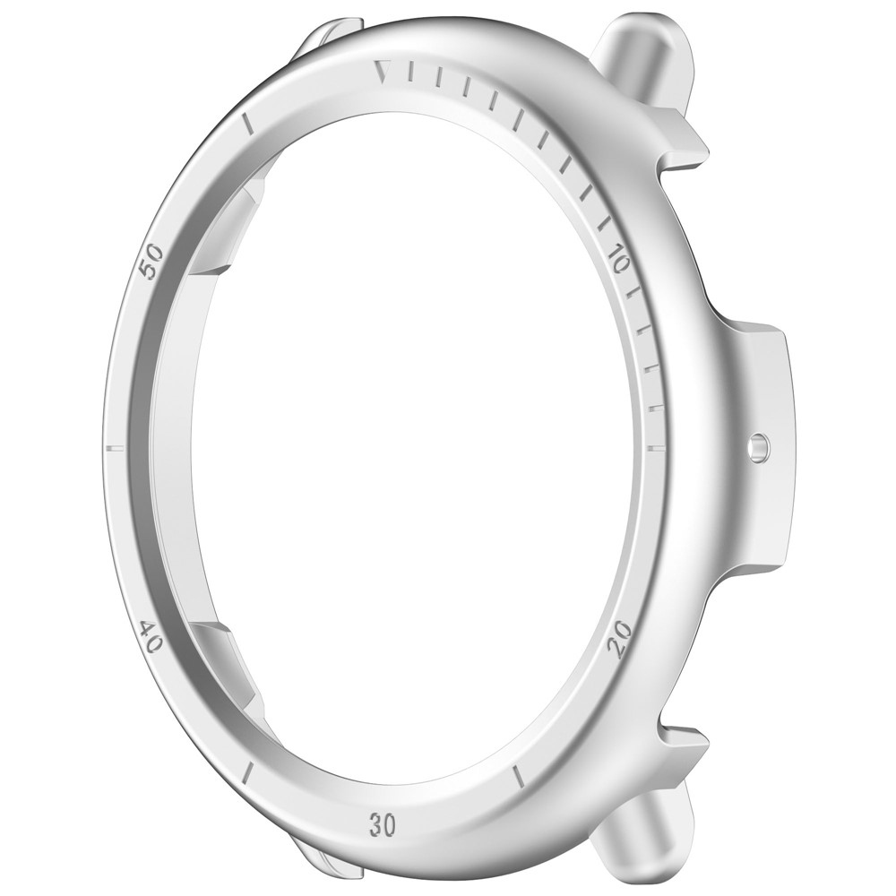 Half plastové nasadzovacie puzdro na Amazfit Active 2 - strieborné