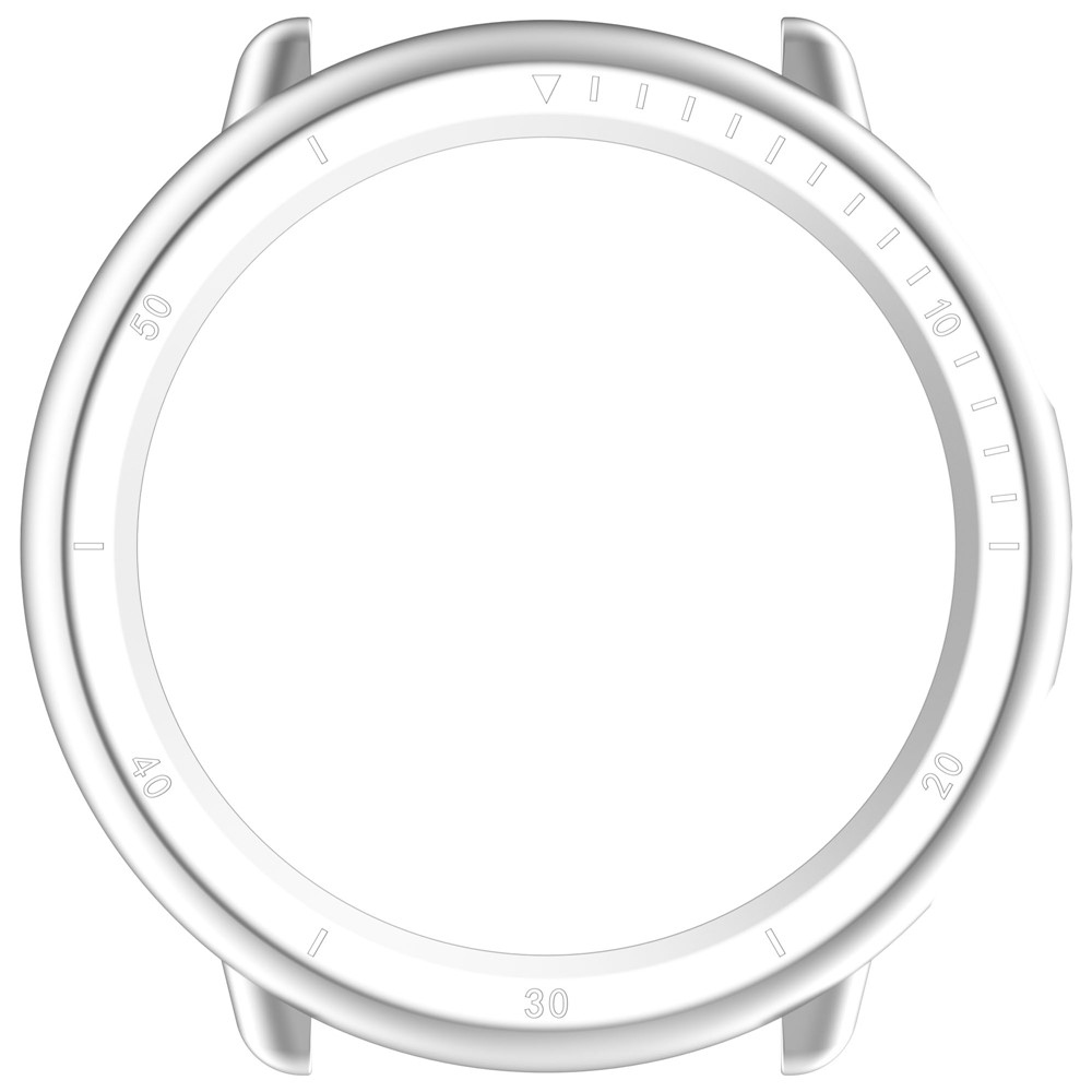 Half plastové nasadzovacie puzdro na Amazfit Active 2 - strieborné