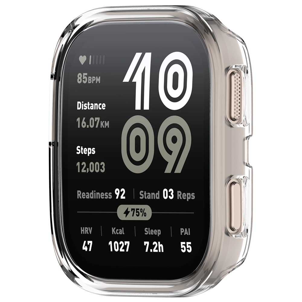 Half plastové nasadzovacie puzdro na Amazfit Bip 6 - priehľadné
