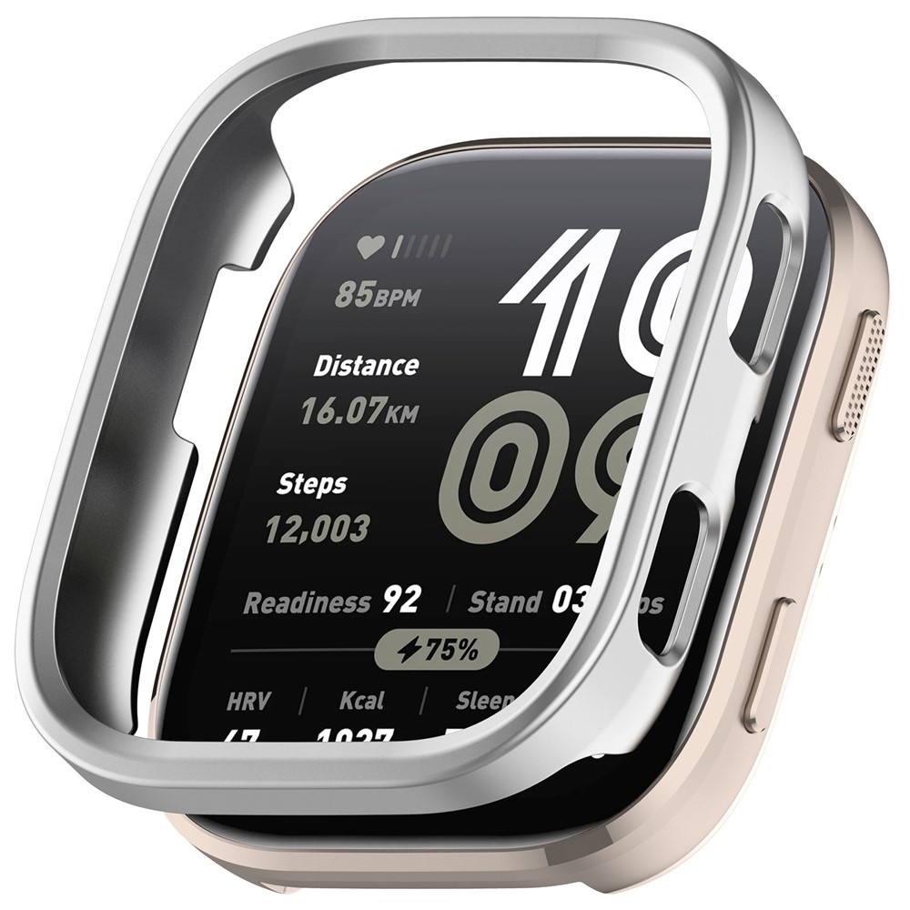 Half plastové nasadzovacie puzdro na Amazfit Bip 6 - strieborné