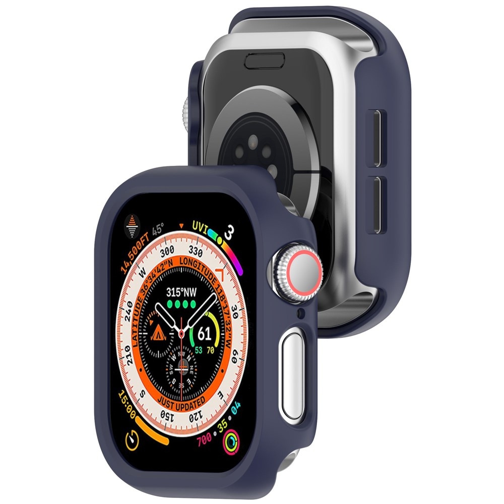 Half plastové nasadzovacie puzdro na Apple Watch 11/10 46mm - modré