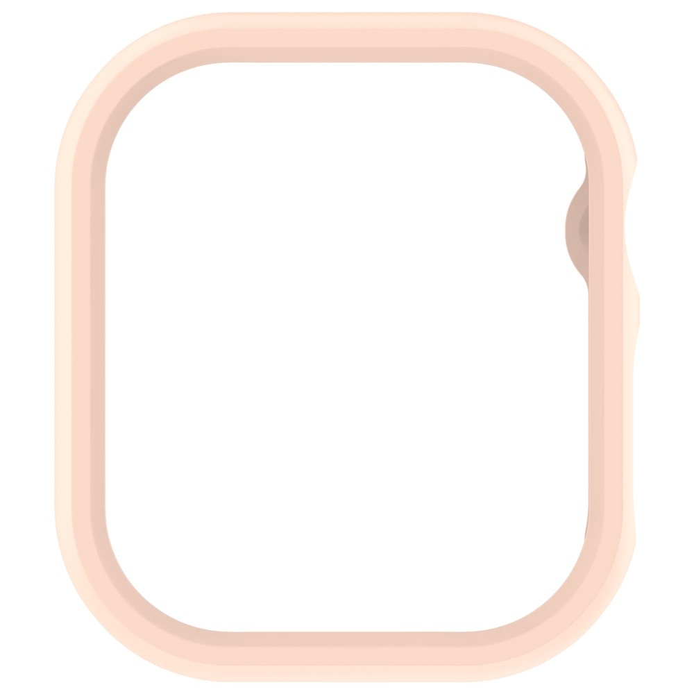 Half plastové nasadzovacie puzdro na Apple Watch 11/10 46mm - ružové