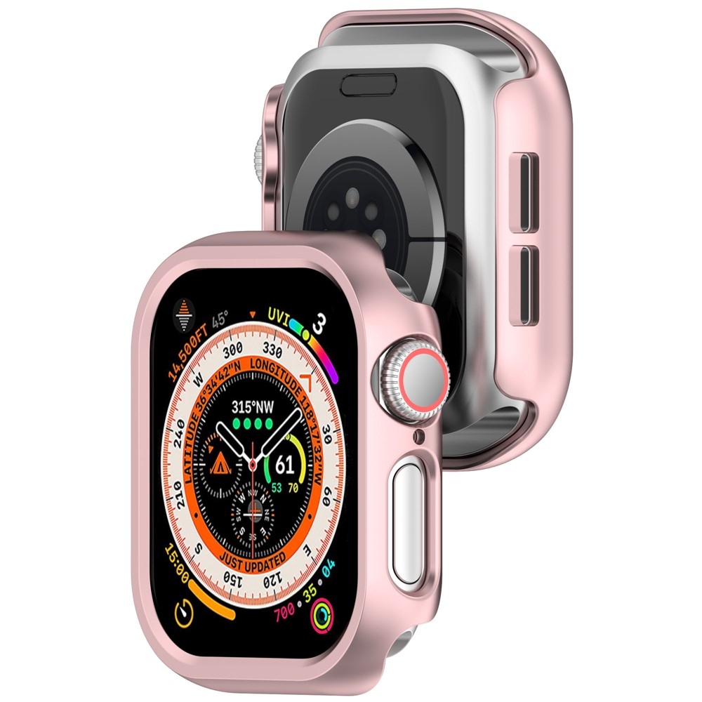 Half plastové nasadzovacie puzdro na Apple Watch 11/10 46mm - ružovozlaté