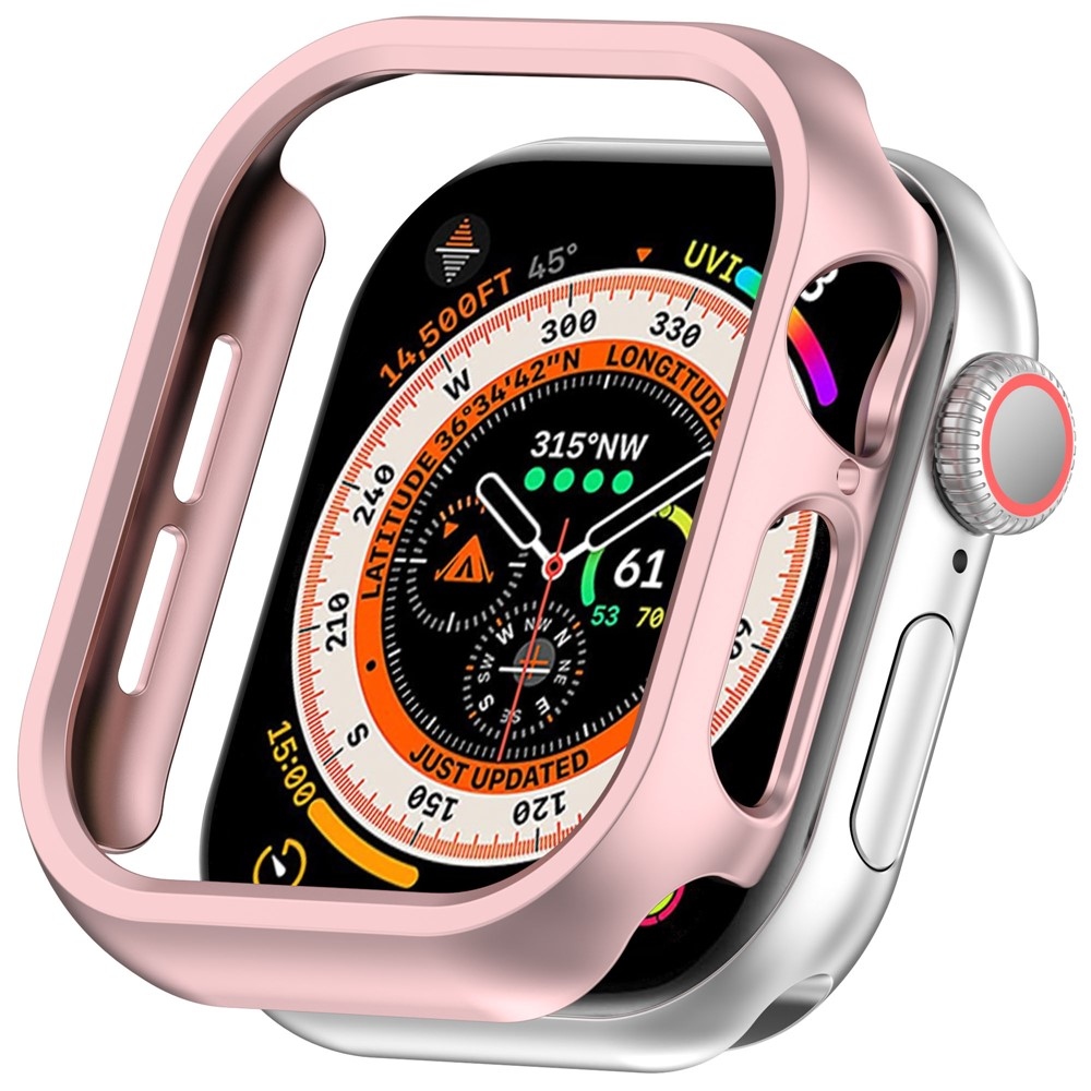 Half plastové nasadzovacie puzdro na Apple Watch 11/10 46mm - ružovozlaté