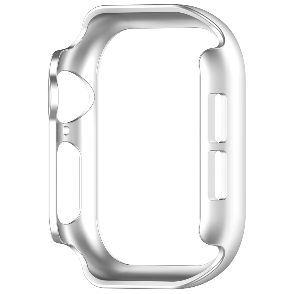 Half plastové nasadzovacie puzdro na Apple Watch 11/10 46mm - strieborné