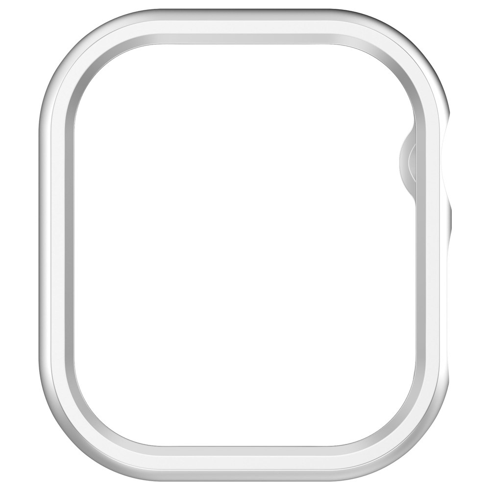 Half plastové nasadzovacie puzdro na Apple Watch 11/10 46mm - strieborné