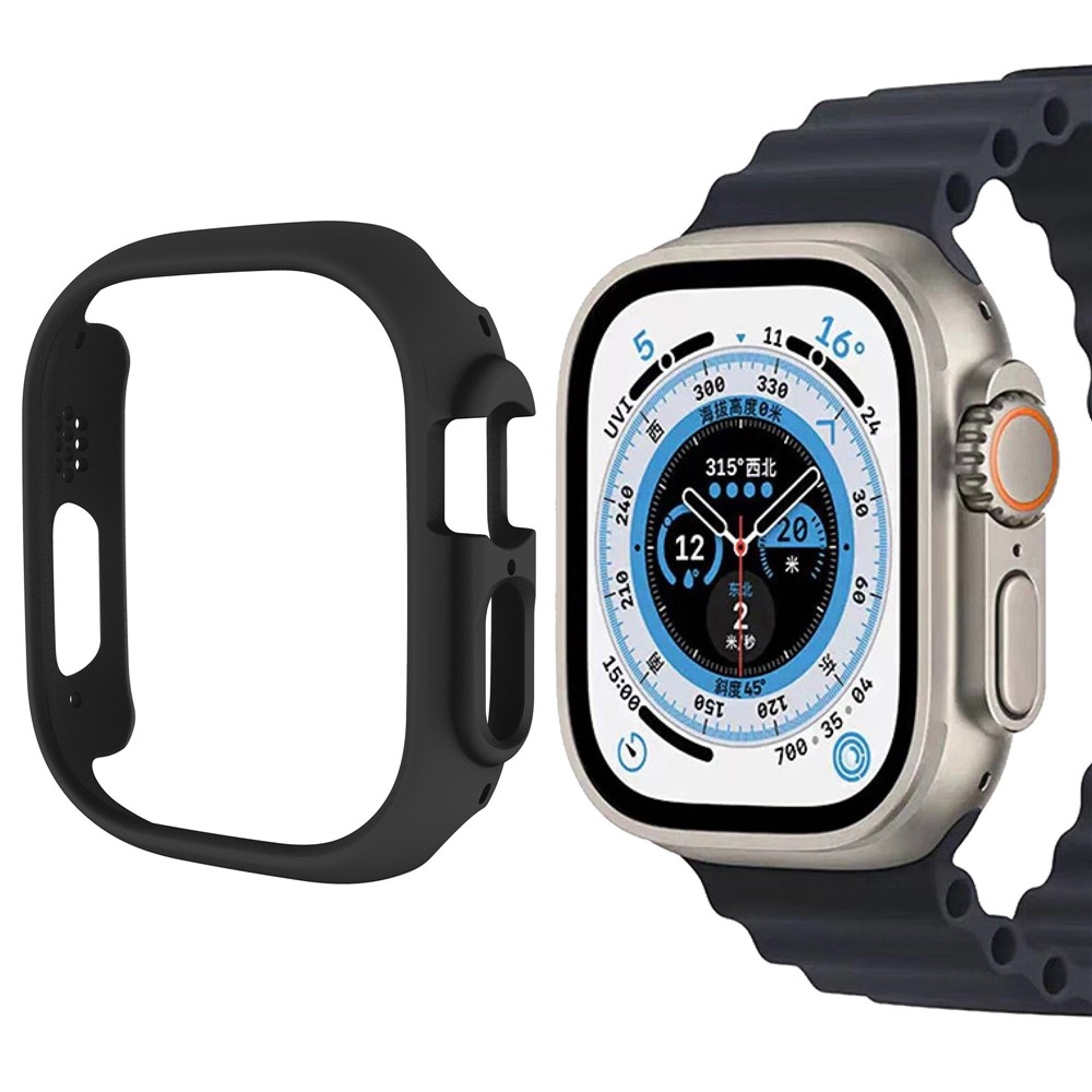 Half plastové nasadzovacie puzdro na Apple Watch Ultra 4/3/2/1 49mm - čierne