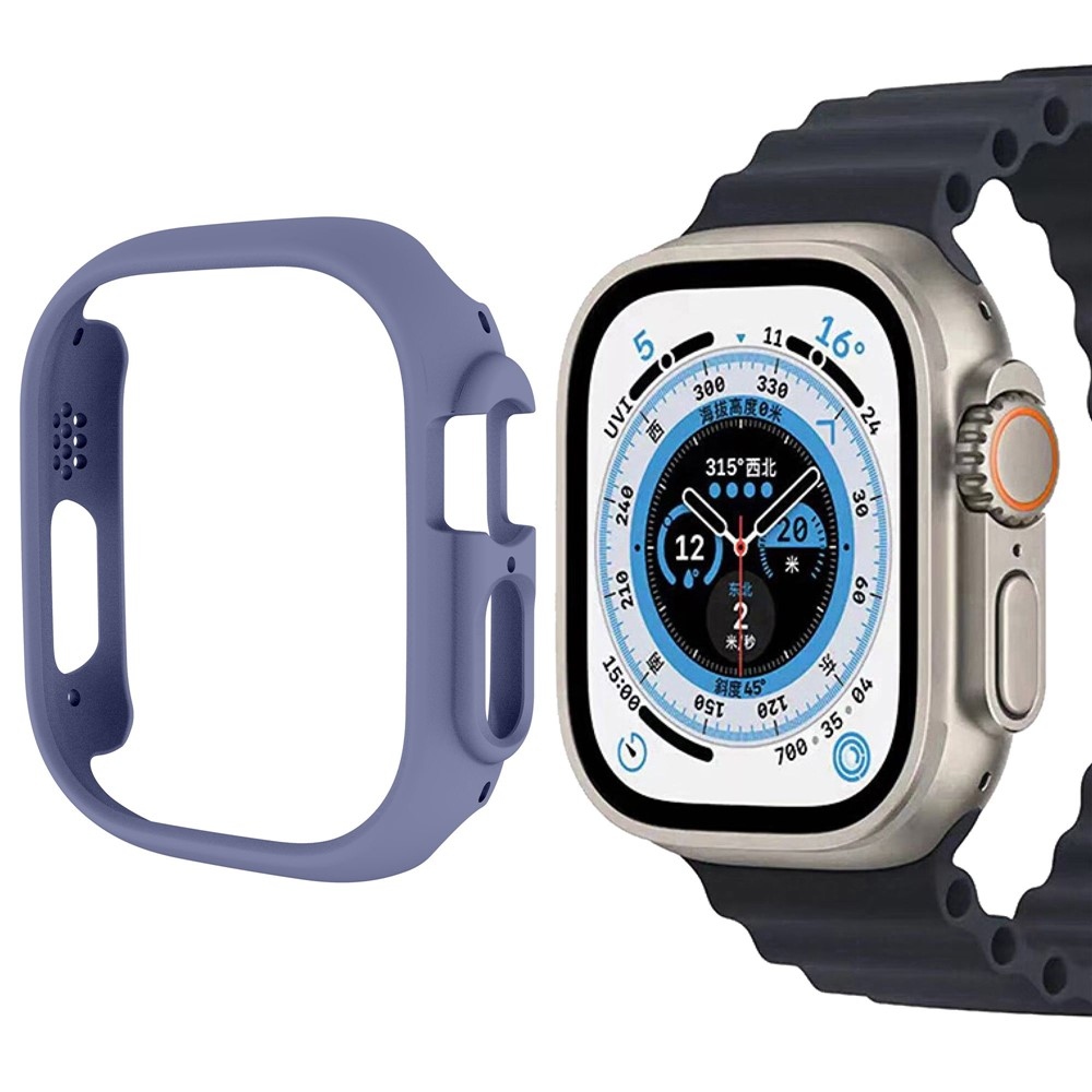 Half plastové nasadzovacie puzdro na Apple Watch Ultra 4/3/2/1 49mm - modré