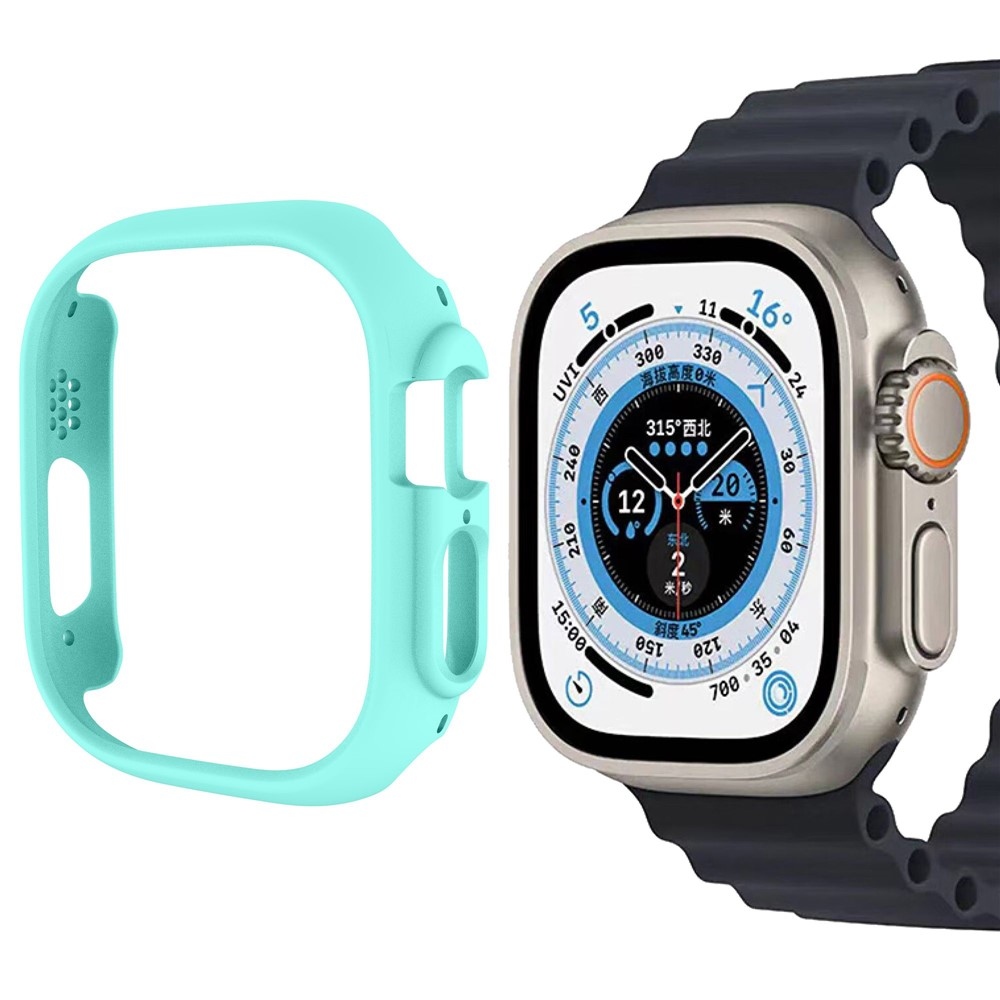 Half plastové nasadzovacie puzdro na Apple Watch Ultra 4/3/2/1 49mm - svetlomodré