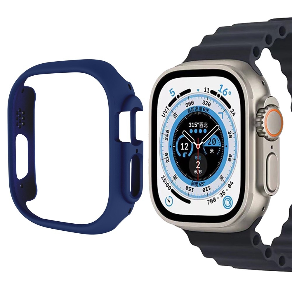 Half plastové nasadzovacie puzdro na Apple Watch Ultra 4/3/2/1 49mm - tmavomodré