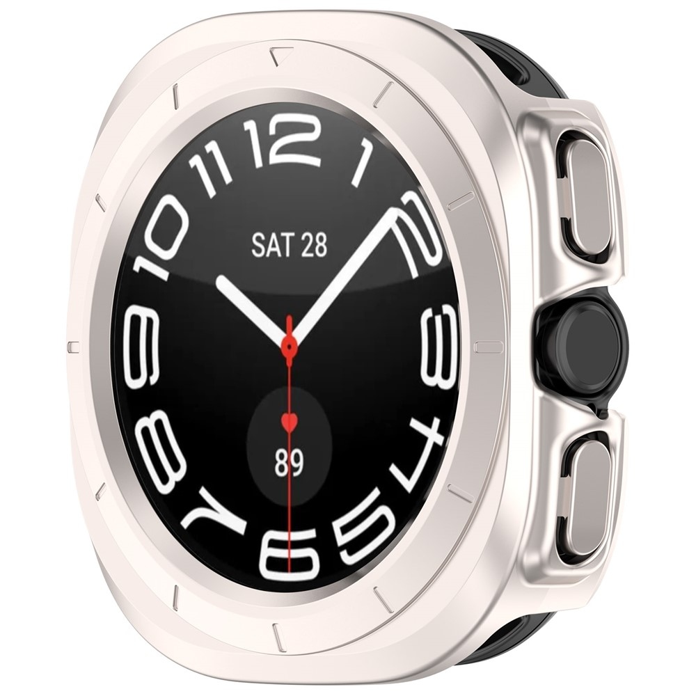 Half plastové nasadzovacie puzdro na Samsung Galaxy Watch Ultra (2025) 47mm - béžové