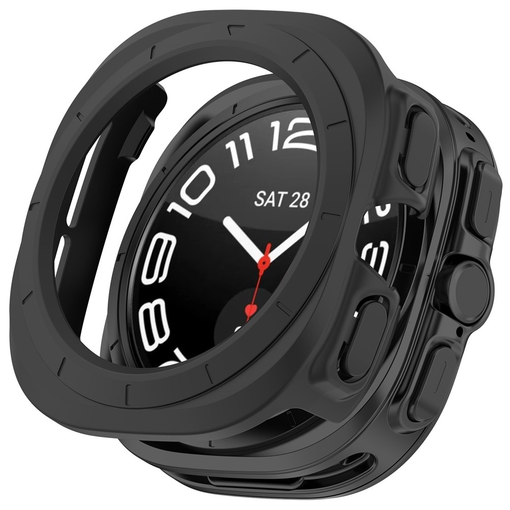 Half plastové nasadzovacie puzdro na Samsung Galaxy Watch Ultra (2025) 47mm - čierne
