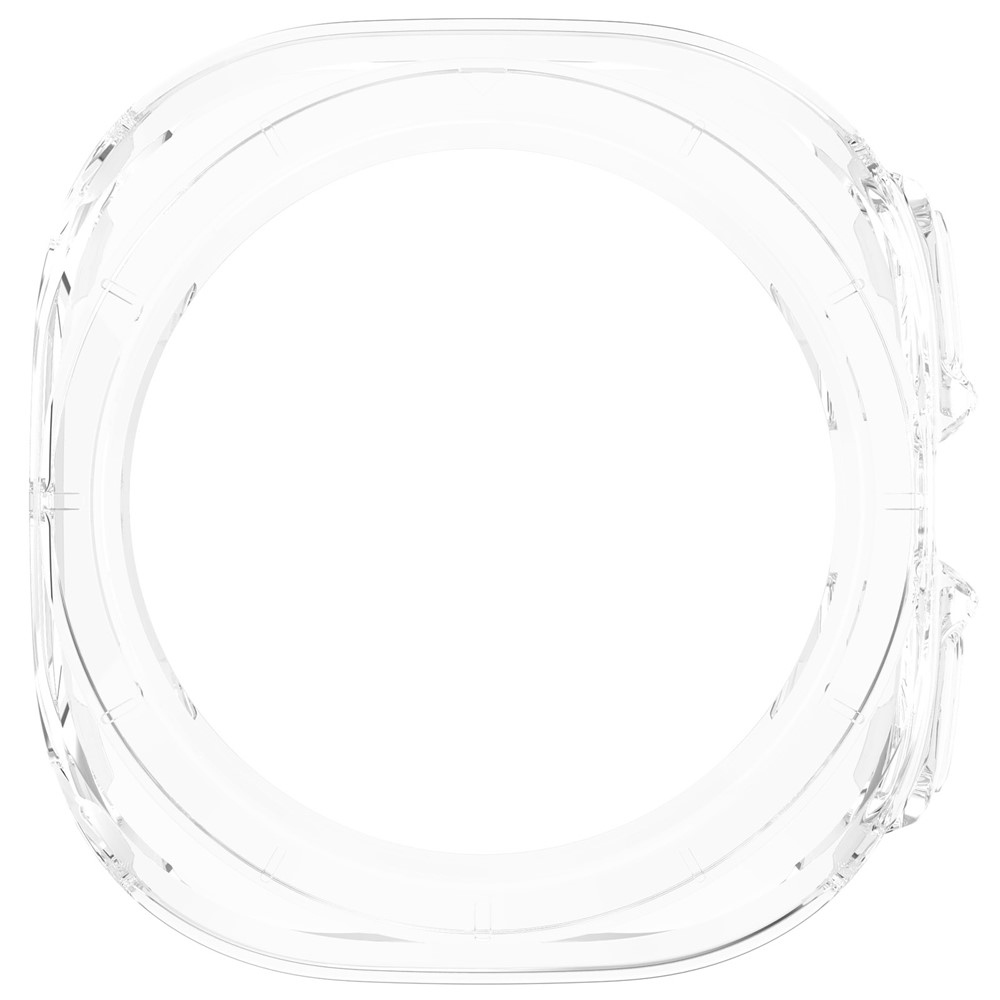 Half plastové nasadzovacie puzdro na Samsung Galaxy Watch Ultra (2025) 47mm - priehľadné