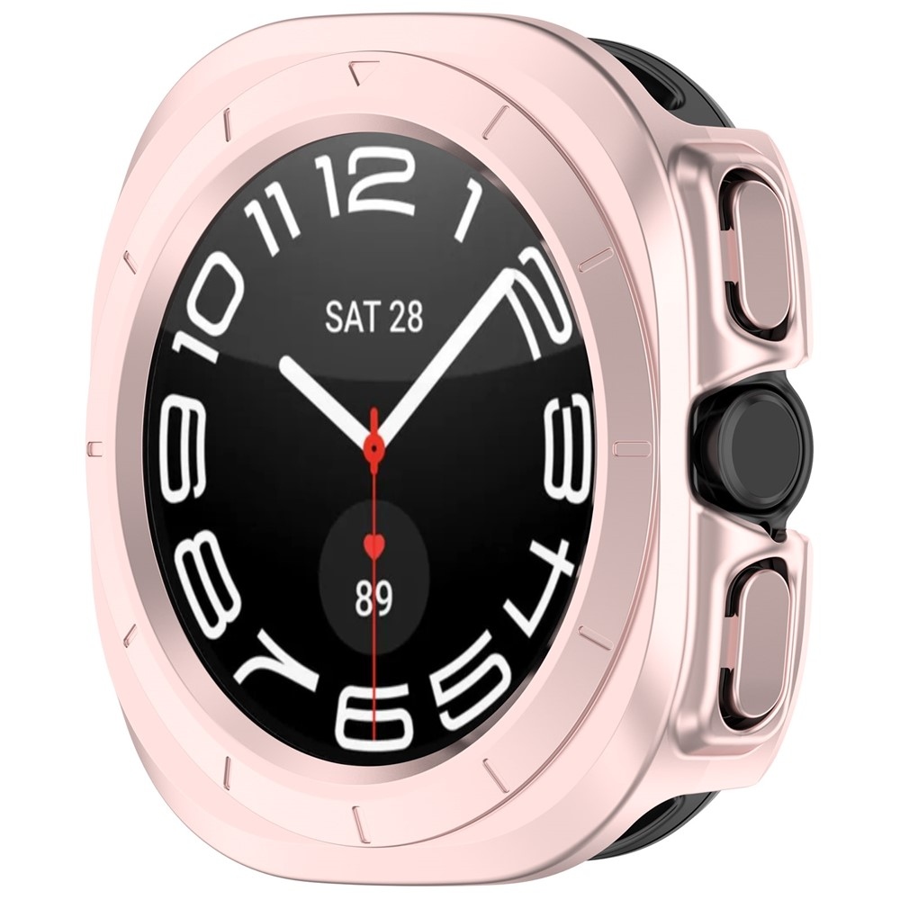 Half plastové nasadzovacie puzdro na Samsung Galaxy Watch Ultra (2025) 47mm - ružové