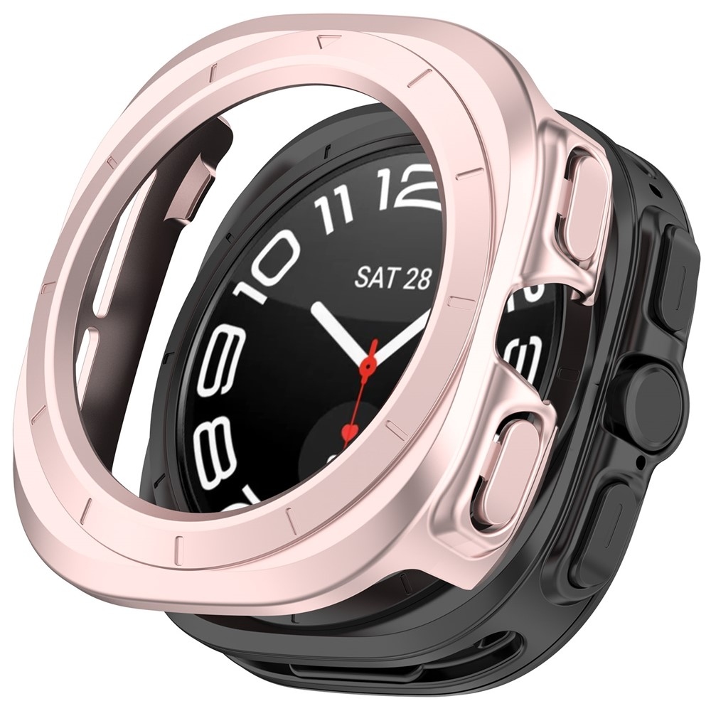 Half plastové nasadzovacie puzdro na Samsung Galaxy Watch Ultra (2025) 47mm - ružové