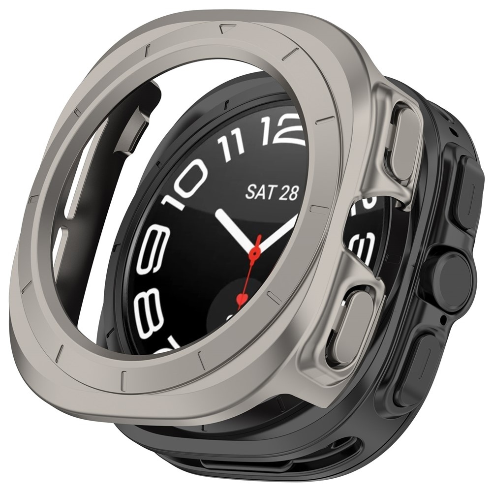 Half plastové nasadzovacie púzdro na Samsung Galaxy Watch Ultra (2025) 47mm - šedé