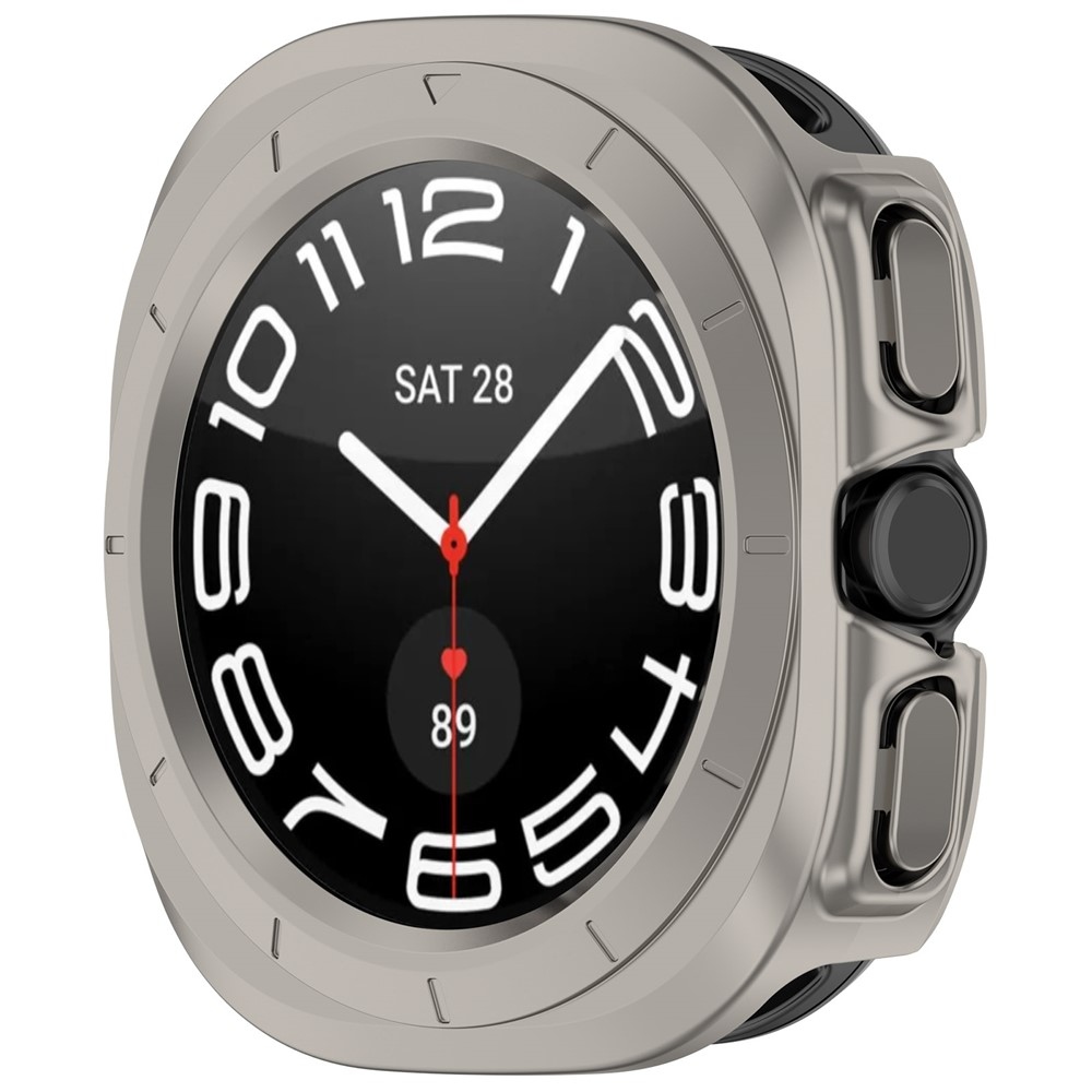 Half plastové nasadzovacie púzdro na Samsung Galaxy Watch Ultra (2025) 47mm - šedé