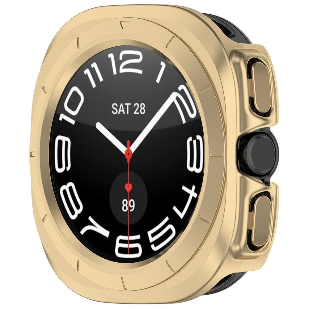 Half plastové nasadzovacie púzdro na Samsung Galaxy Watch Ultra (2025) 47mm - zlaté