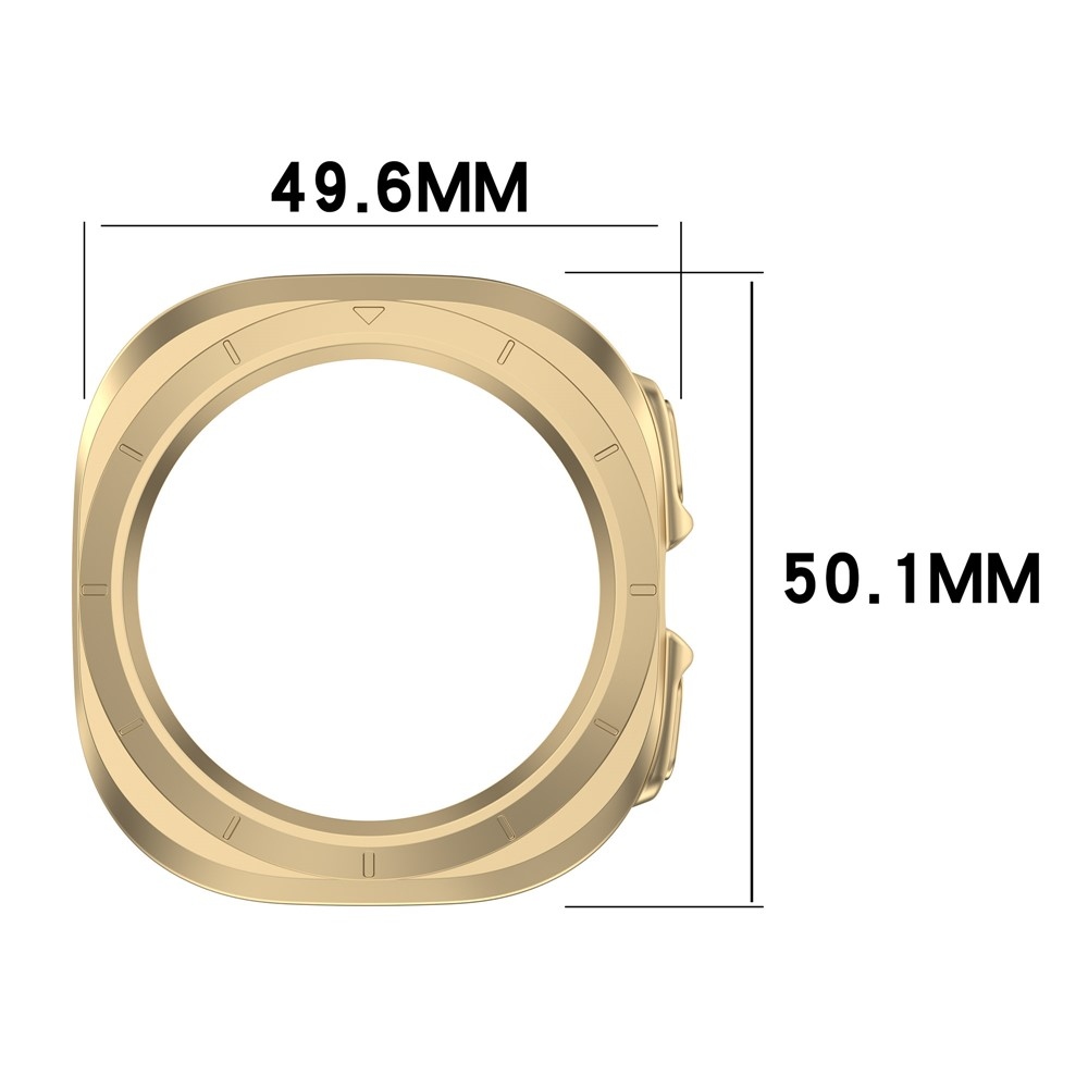 Half plastové nasadzovacie púzdro na Samsung Galaxy Watch Ultra (2025) 47mm - zlaté