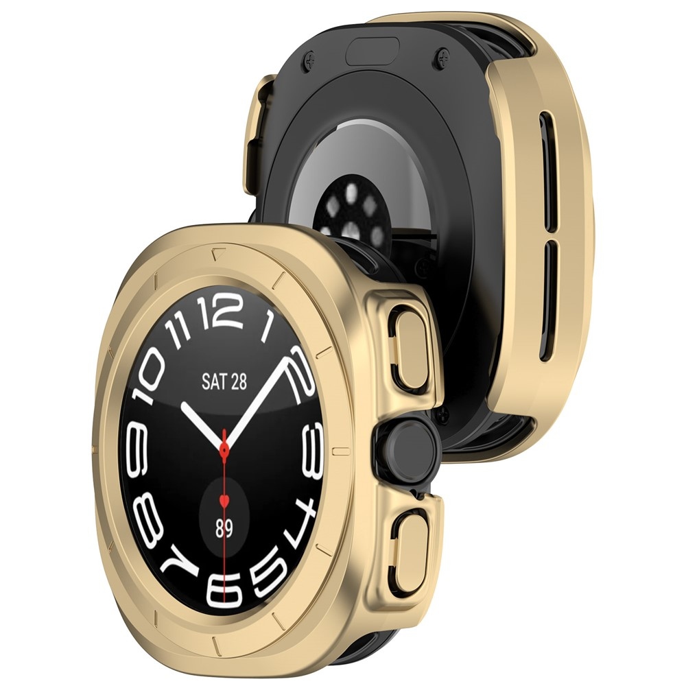 Half plastové nasadzovacie púzdro na Samsung Galaxy Watch Ultra (2025) 47mm - zlaté