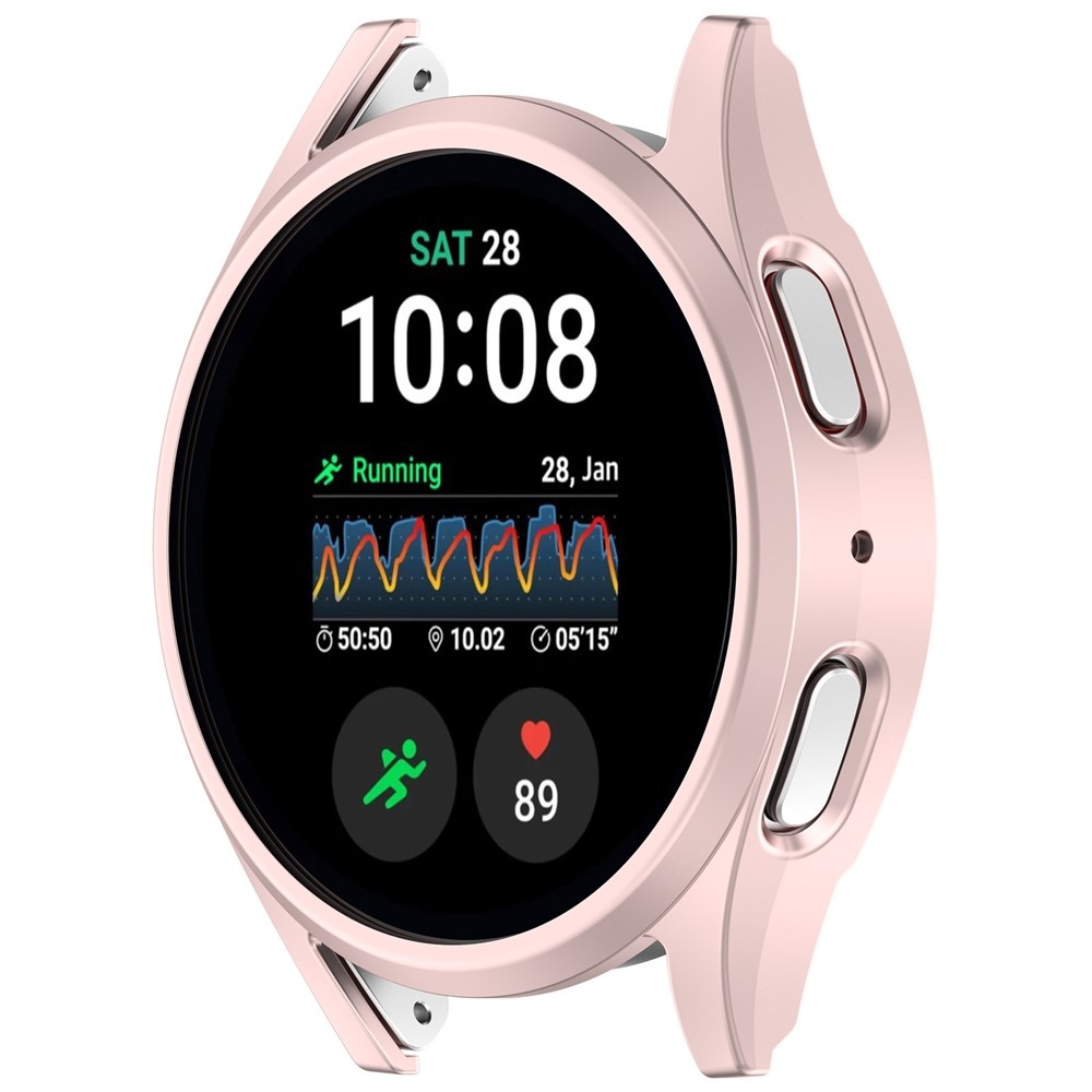 Half plastové nasadzovacie púzdro na Samsung Galaxy Watch7 40mm - ružové