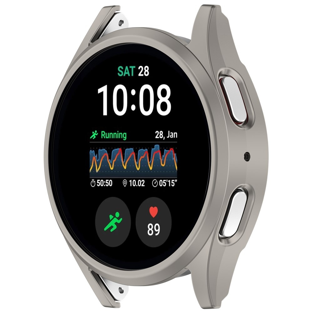 Half plastové nasadzovacie puzdro na Samsung Galaxy Watch7 40mm - šedé