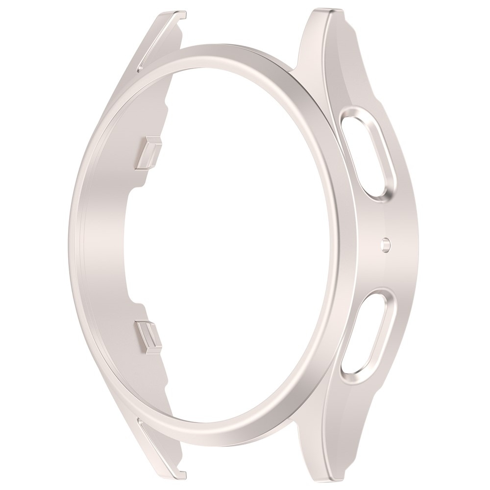 Half plastové nasadzovacie púzdro na Samsung Galaxy Watch7 44mm - béžové
