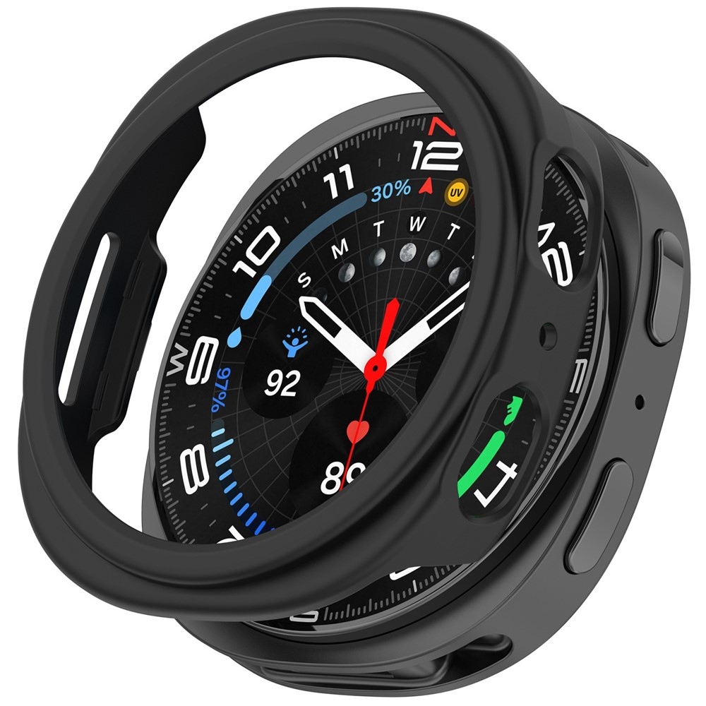 Half plastové nasadzovacie púzdro na Samsung Galaxy Watch8 40mm - čierne