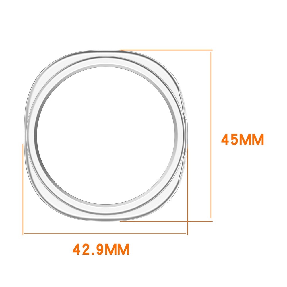 Half plastové nasadzovacie puzdro na Samsung Galaxy Watch8 40mm - priehľadné