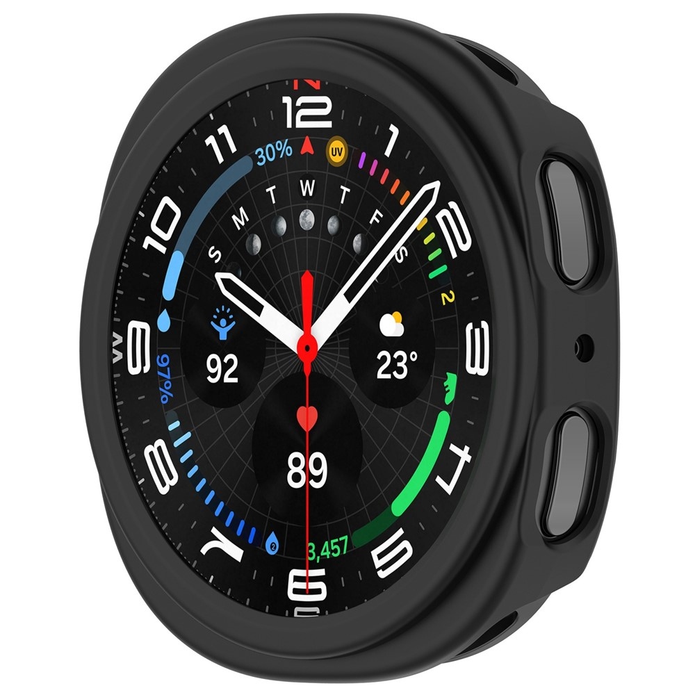 Half plastové nasadzovacie púzdro na Samsung Galaxy Watch8 44mm - čierne