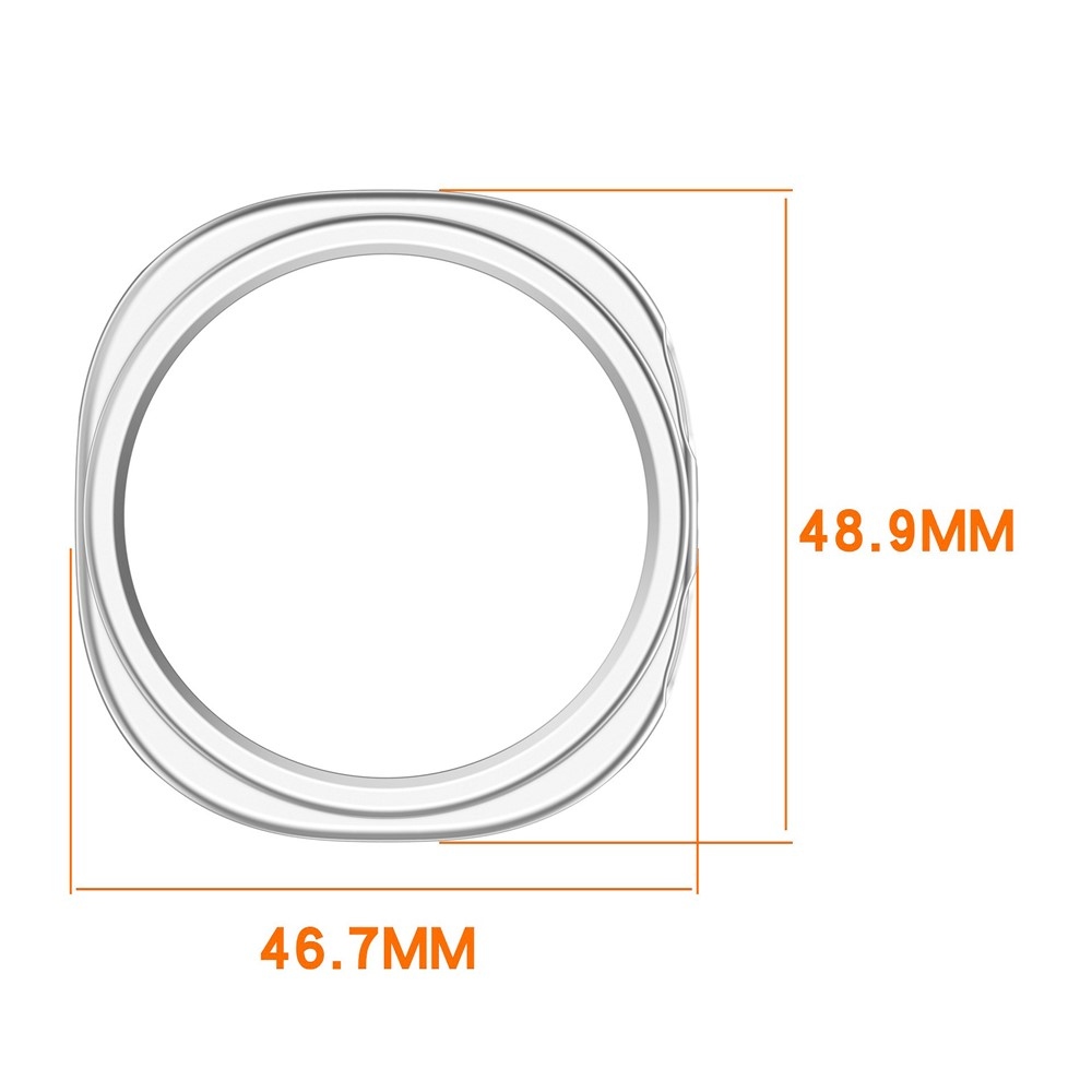 Half plastové nasadzovacie puzdro na Samsung Galaxy Watch8 44mm - priehľadné