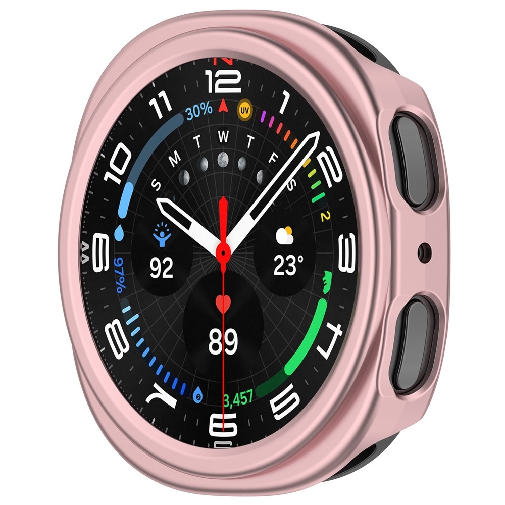 Half plastové nasadzovacie púzdro na Samsung Galaxy Watch8 44mm - ružové