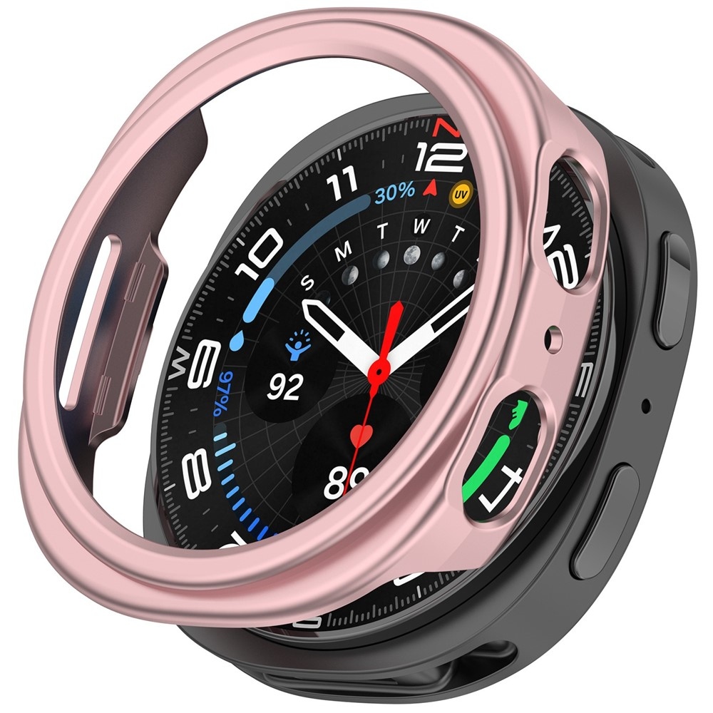Half plastové nasadzovacie púzdro na Samsung Galaxy Watch8 44mm - ružové