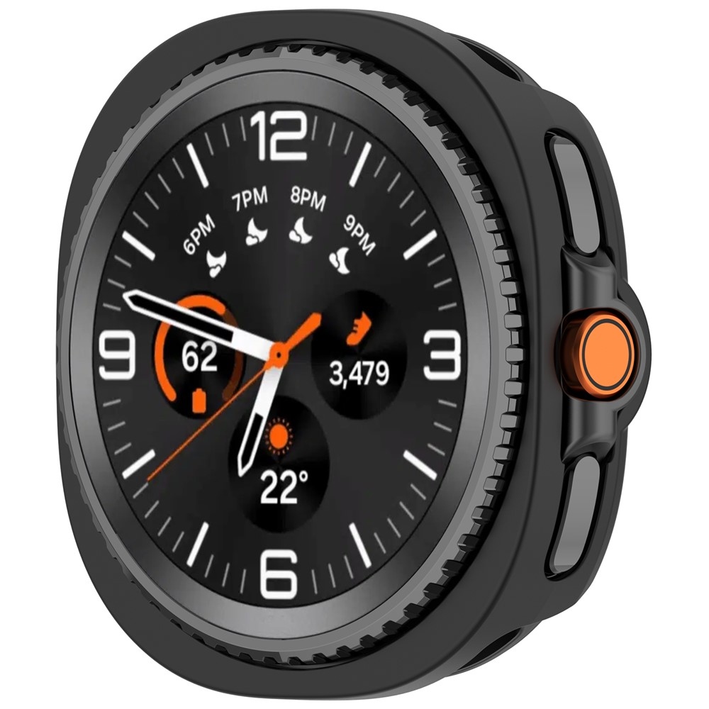 Half plastové nasadzovacie púzdro na Samsung Galaxy Watch8 Classic 46mm - čierne