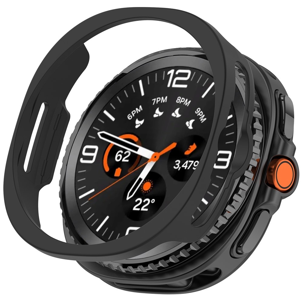 Half plastové nasadzovacie púzdro na Samsung Galaxy Watch8 Classic 46mm - čierne