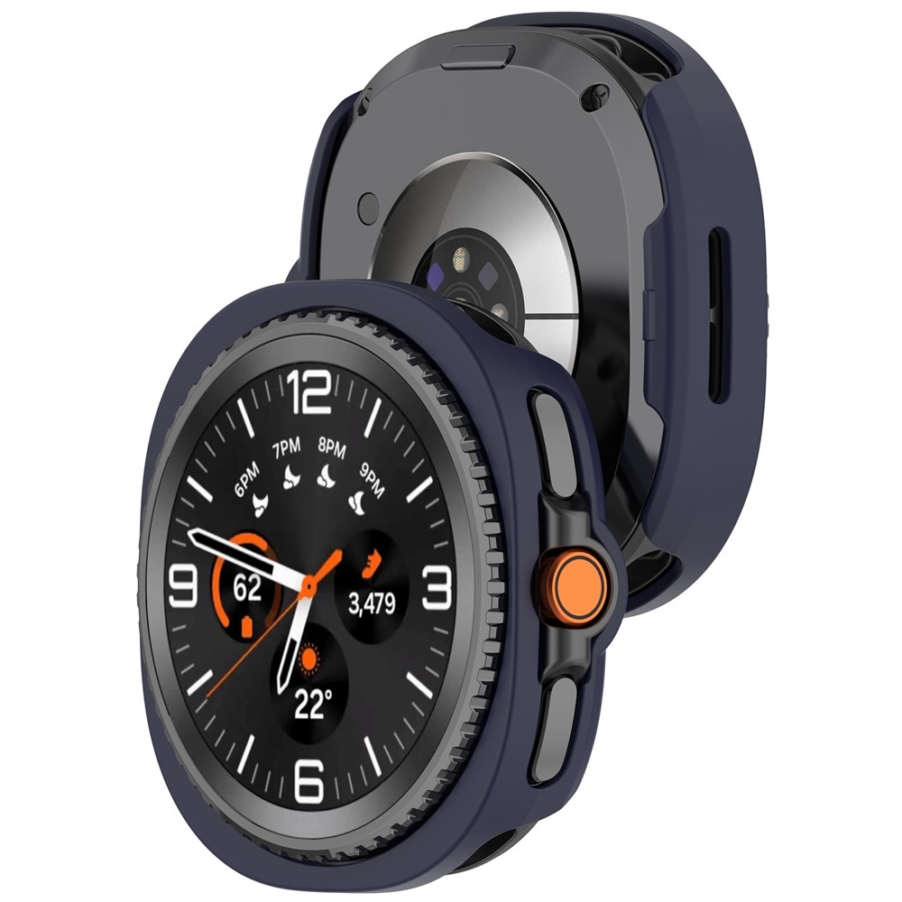 Half plastové nasadzovacie púzdro na Samsung Galaxy Watch8 Classic 46mm - modré