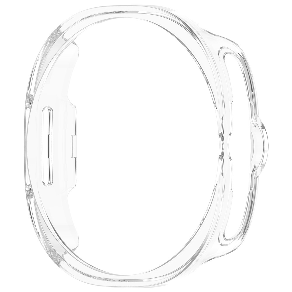 Half plastové nasadzovacie púzdro na Samsung Galaxy Watch8 Classic 46mm - priehľadné