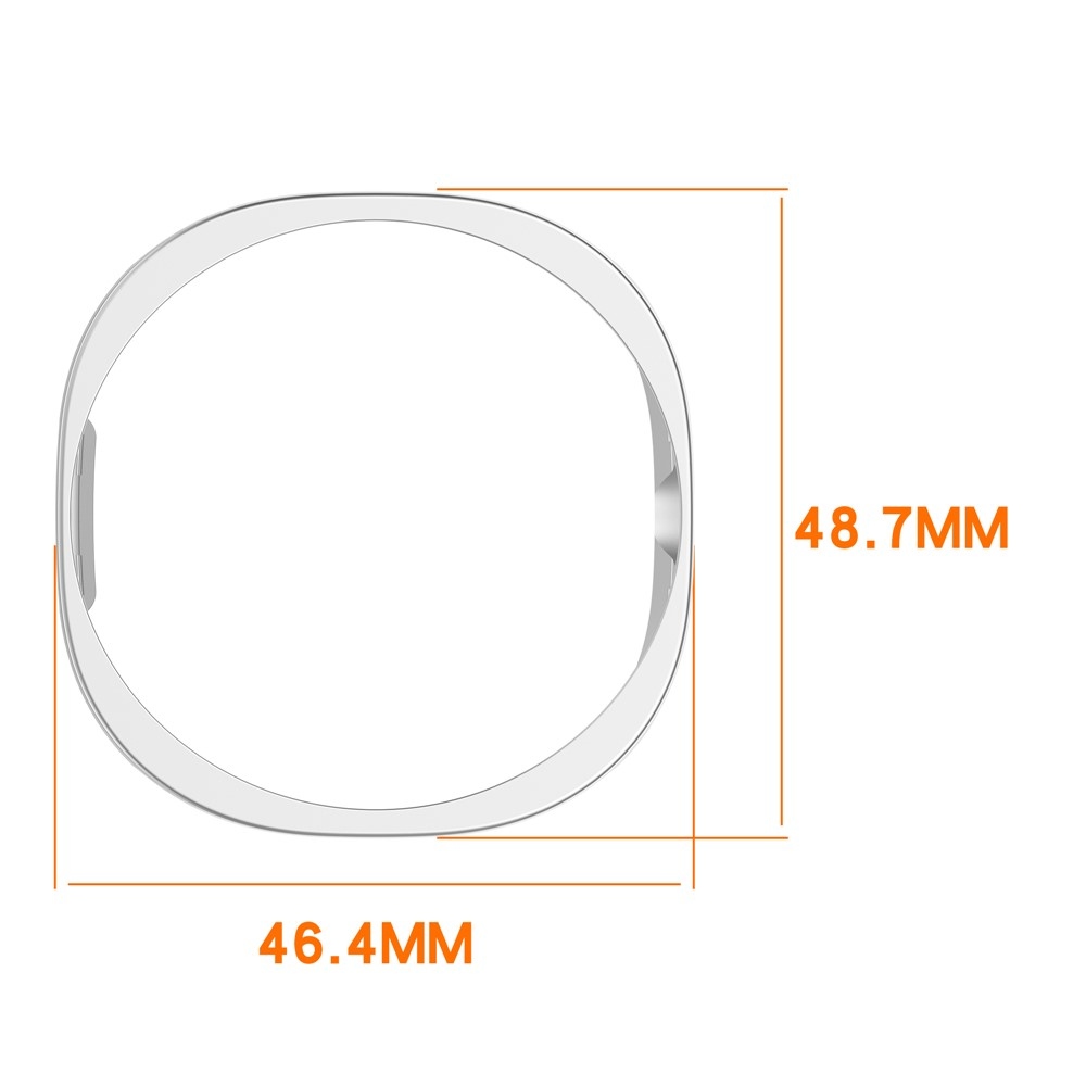 Half plastové nasadzovacie púzdro na Samsung Galaxy Watch8 Classic 46mm - priehľadné