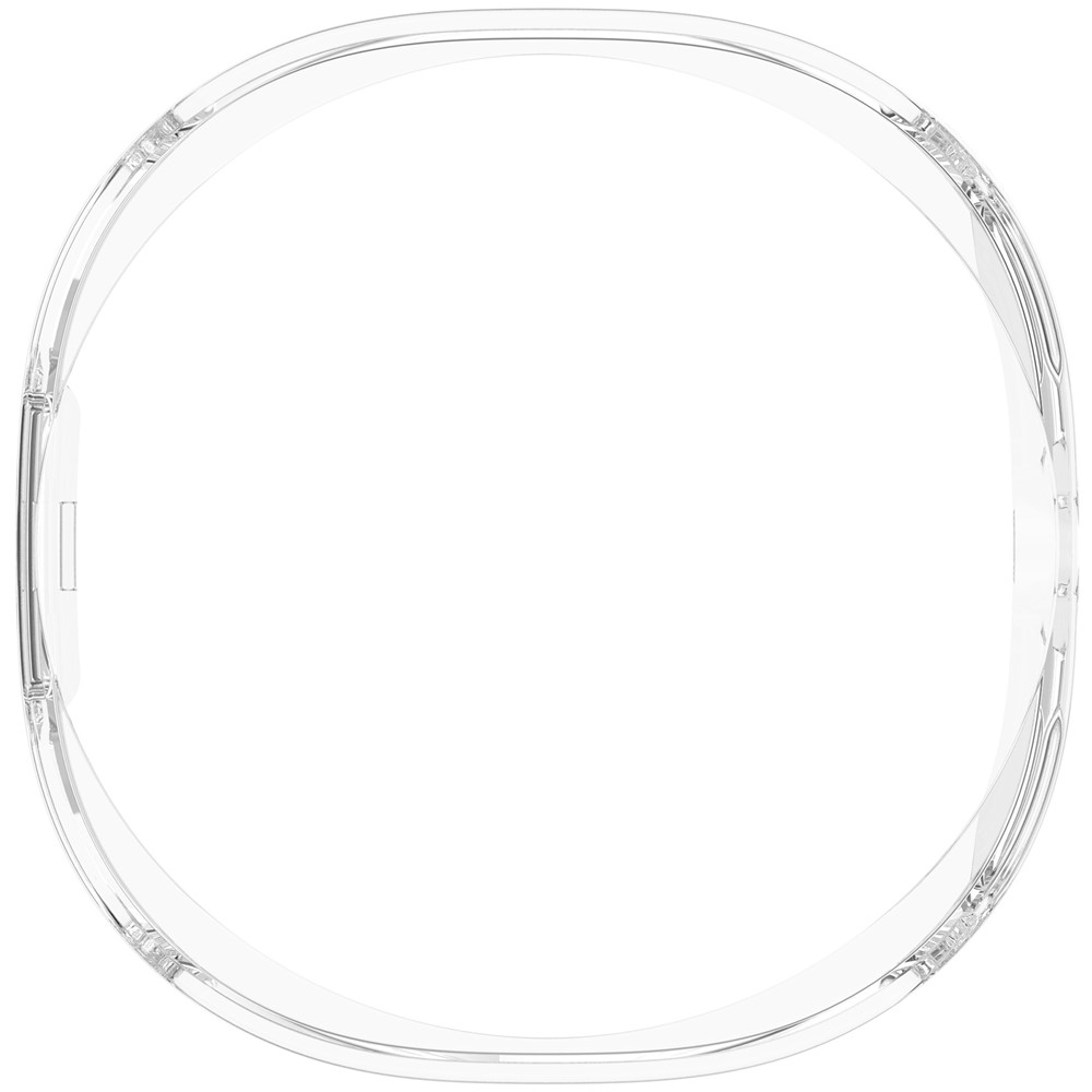 Half plastové nasadzovacie púzdro na Samsung Galaxy Watch8 Classic 46mm - priehľadné