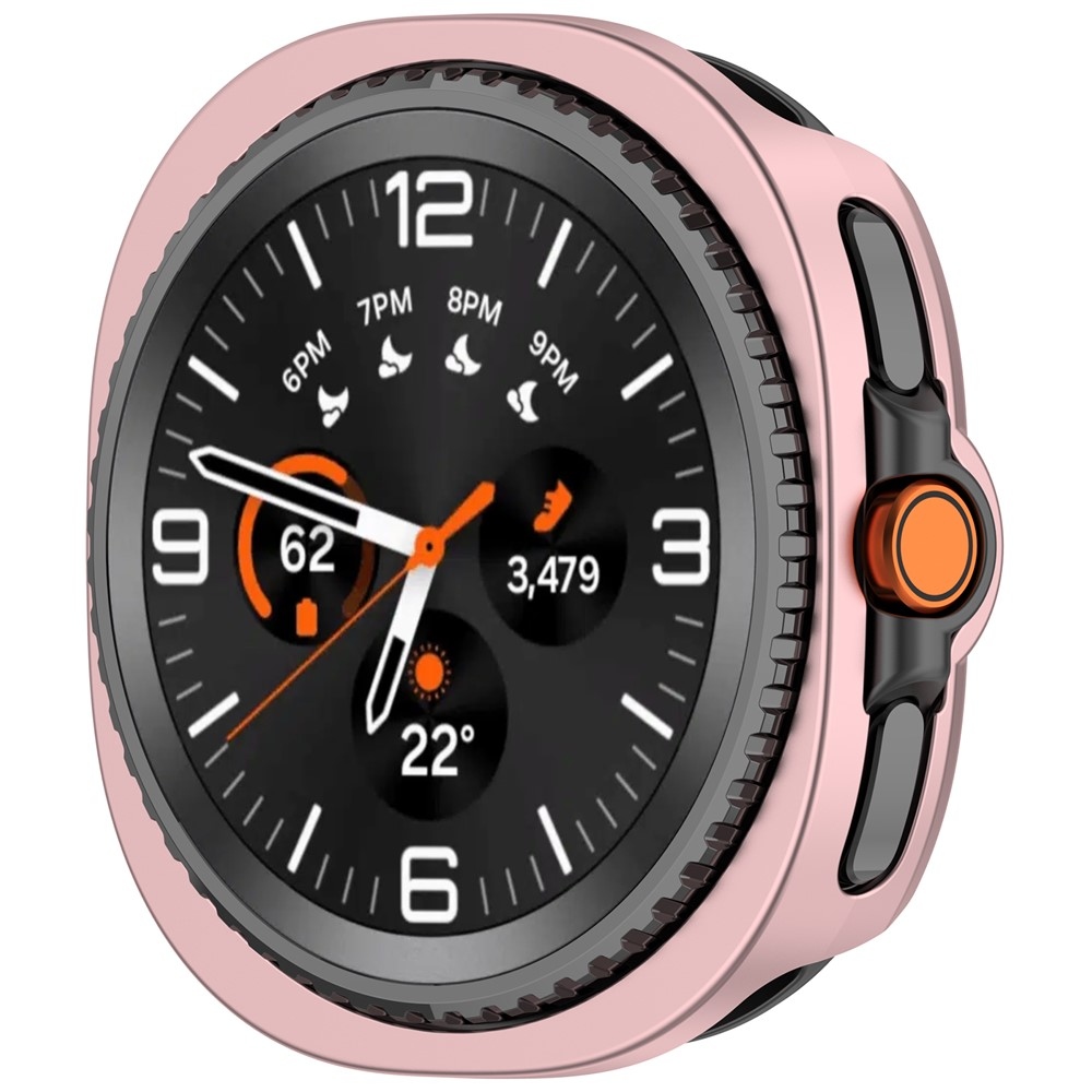 Half plastové nasadzovacie púzdro na Samsung Galaxy Watch8 Classic 46mm - ružové